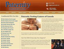 Tablet Screenshot of paternitycanada.com